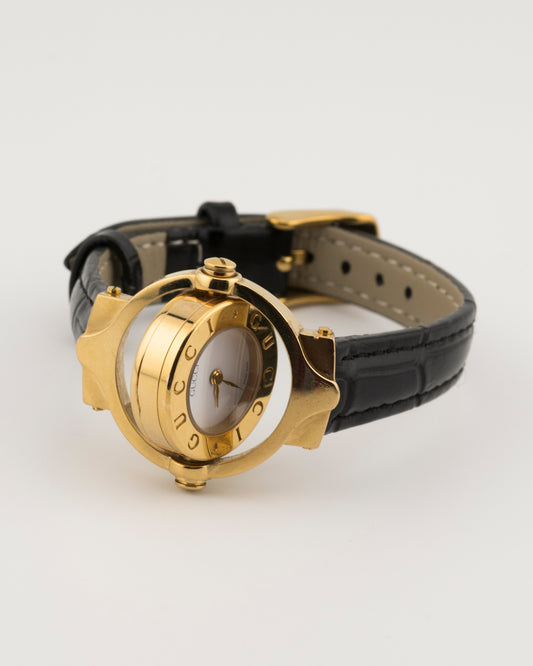 90s GUCCI 6600L Reverso Gold Watch