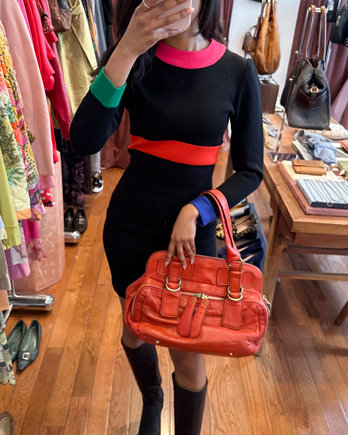 2000s CHLOÉ Phoebe Philo Era Persimmons Bay Bag