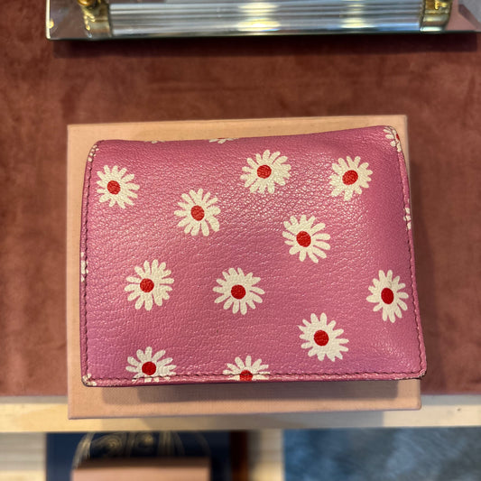 MIU MIU Pink Daisy Wallet