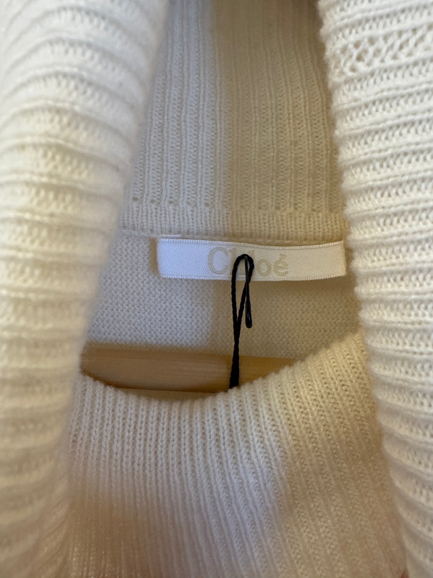 VTG CHLOE 100%Cashmere Cream Turtleneck (S-L)