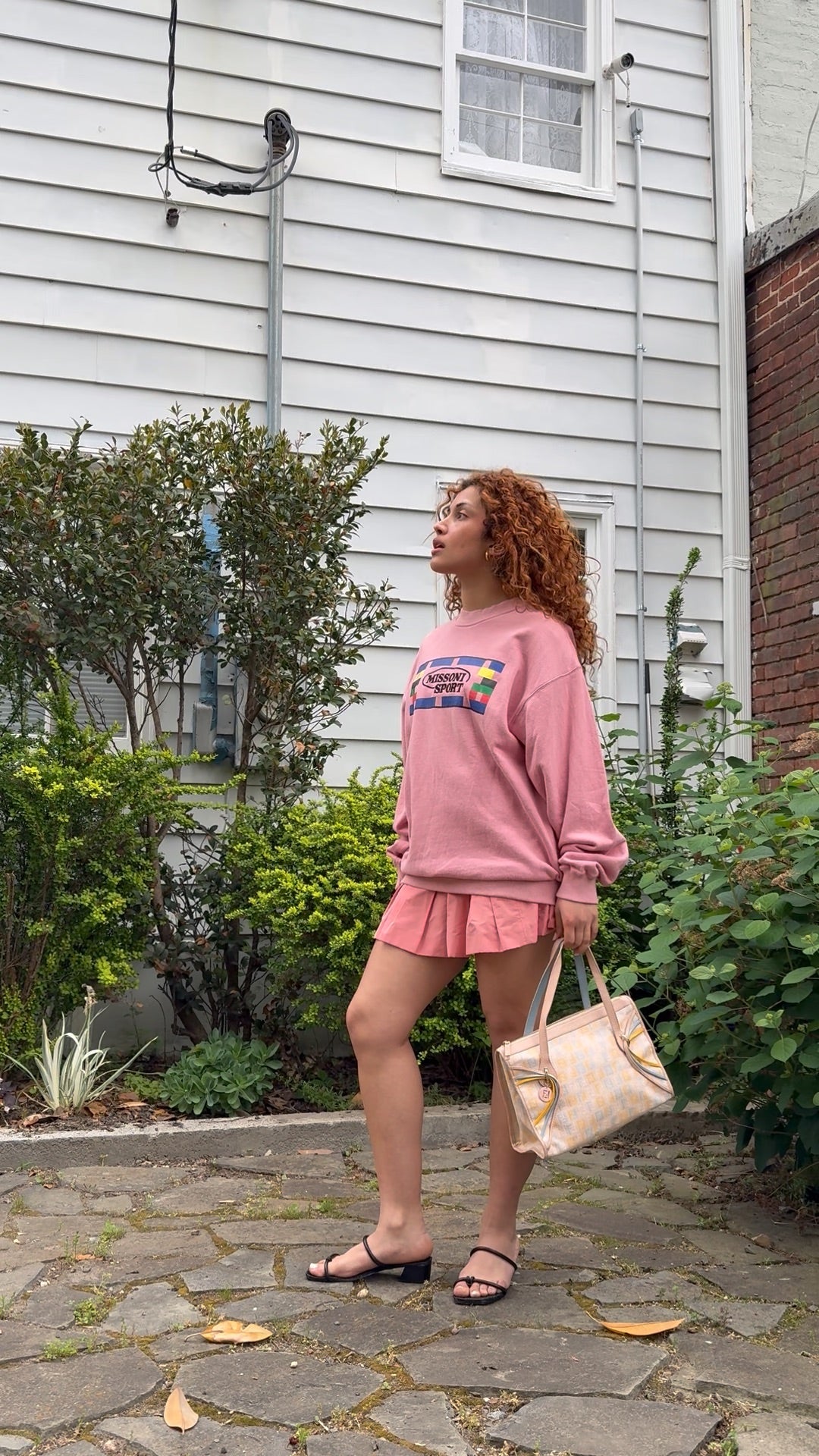 90s FENDI ZUCCINO Multicolor Canvas Bag