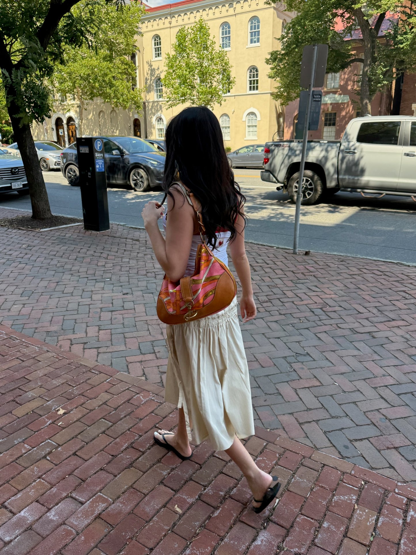 90s MIU MIU Equestrian Pink Shoulder Bag