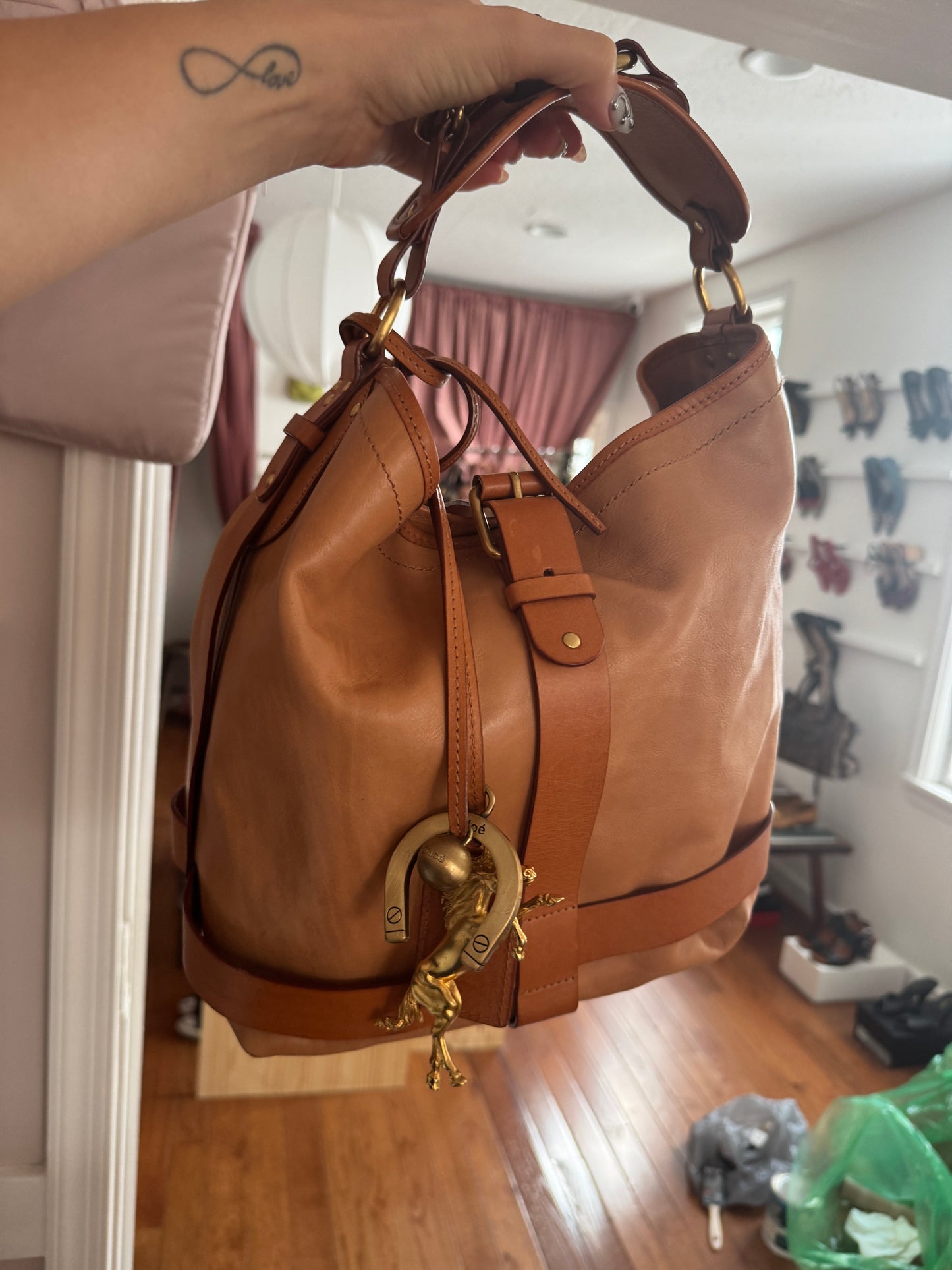 2000s CHLOE Tan Kerala Hobo Bag