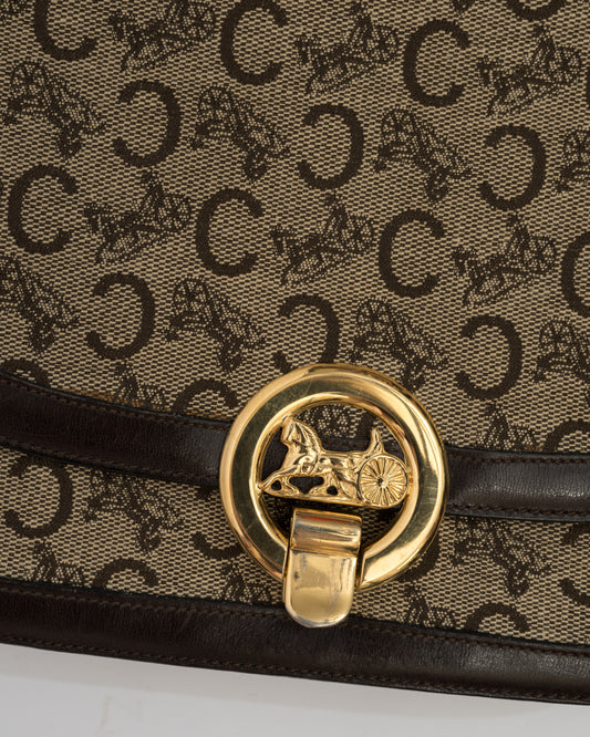 VTG CELINE Macadam Horse Carriage Bag
