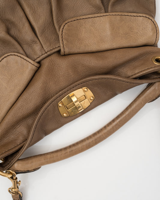 MIU MIU Tan Leather Bag