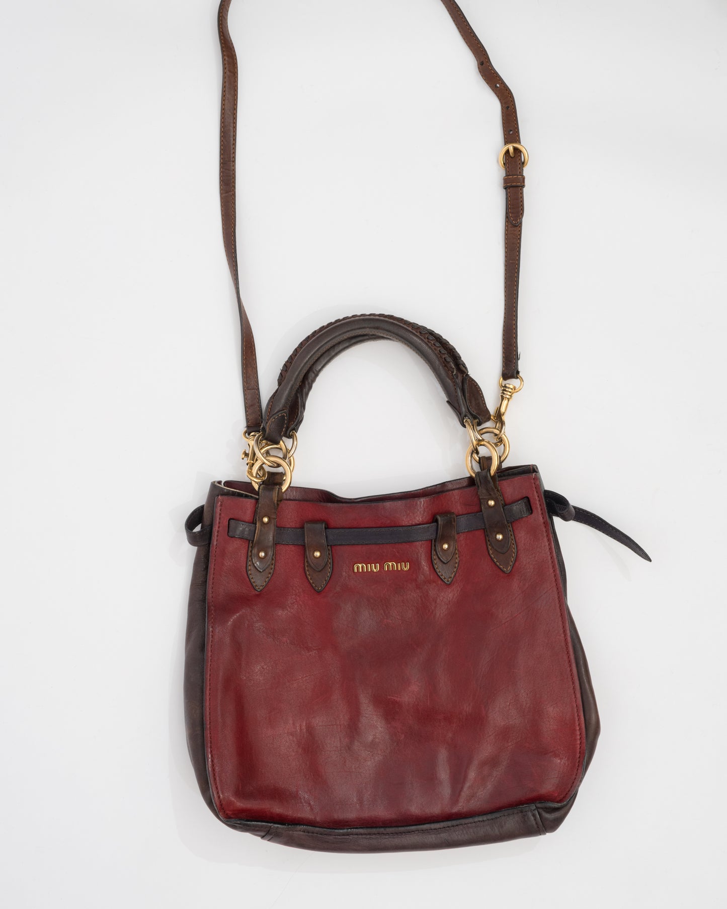MIU MIU Maroon Leather Bag