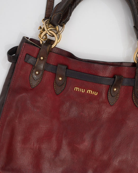 MIU MIU Maroon Leather Bag