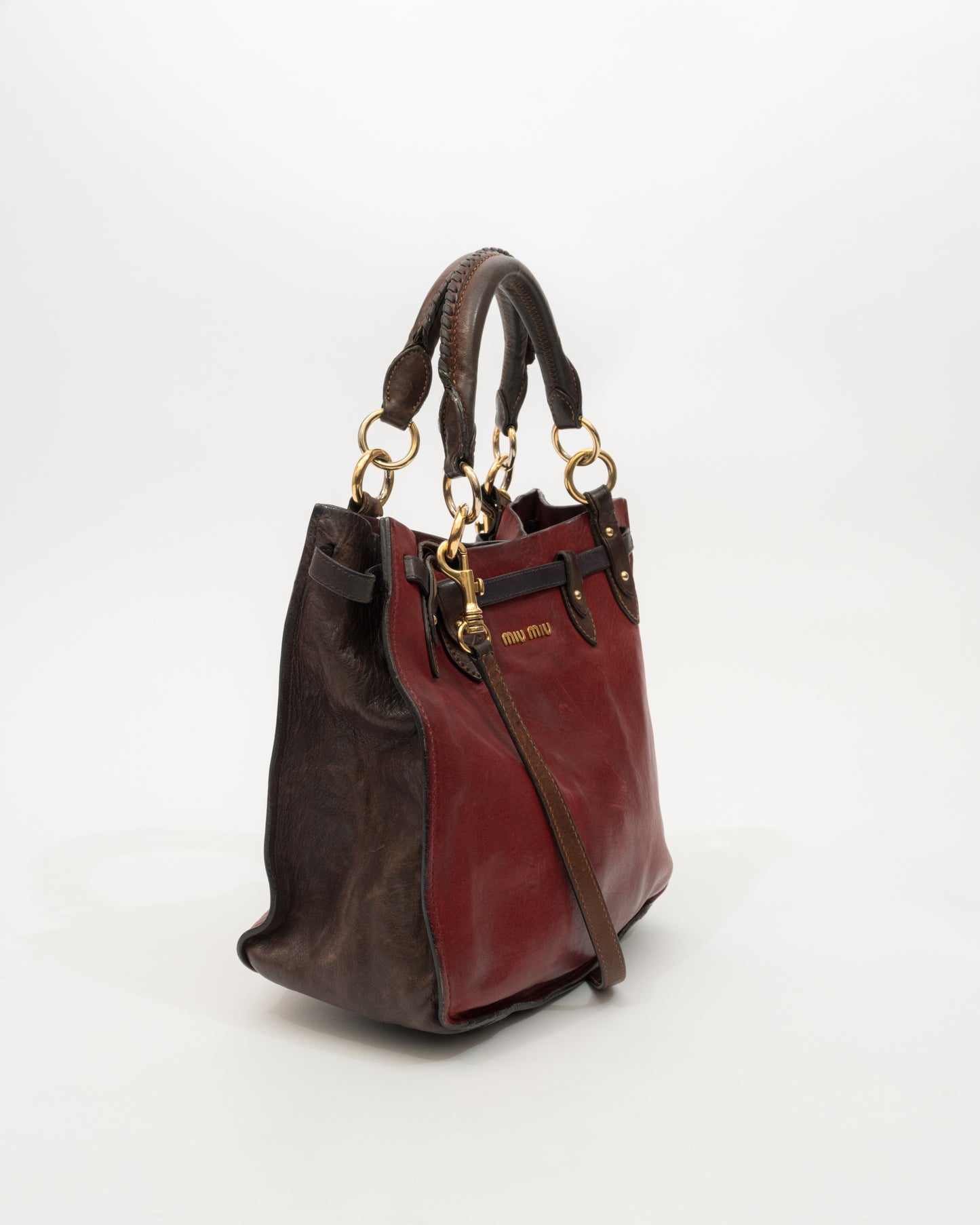 MIU MIU Maroon Leather Bag