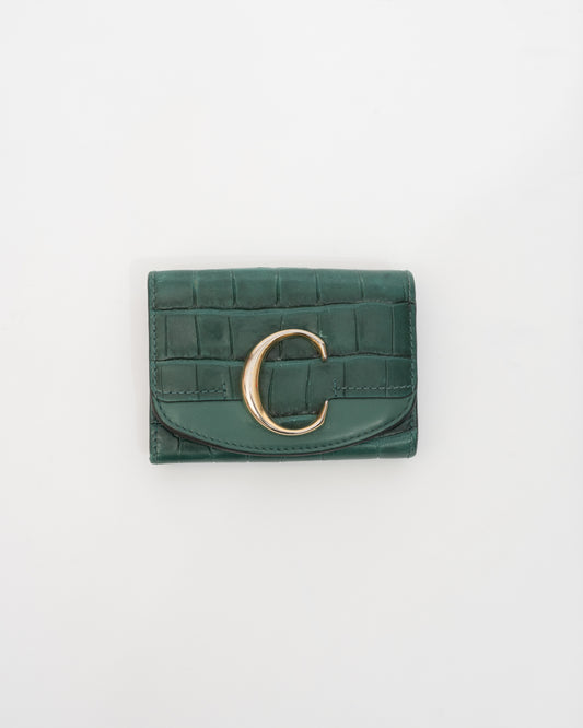 CHLOE Emerald Embossed Wallet