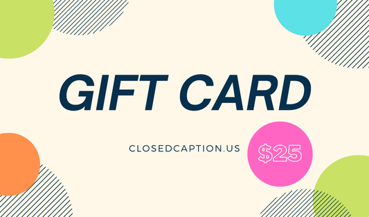 Gift Card - $25 - Closed Caption | Shop Vintage + Handmade. Always Sustainable. Never Wasteful.