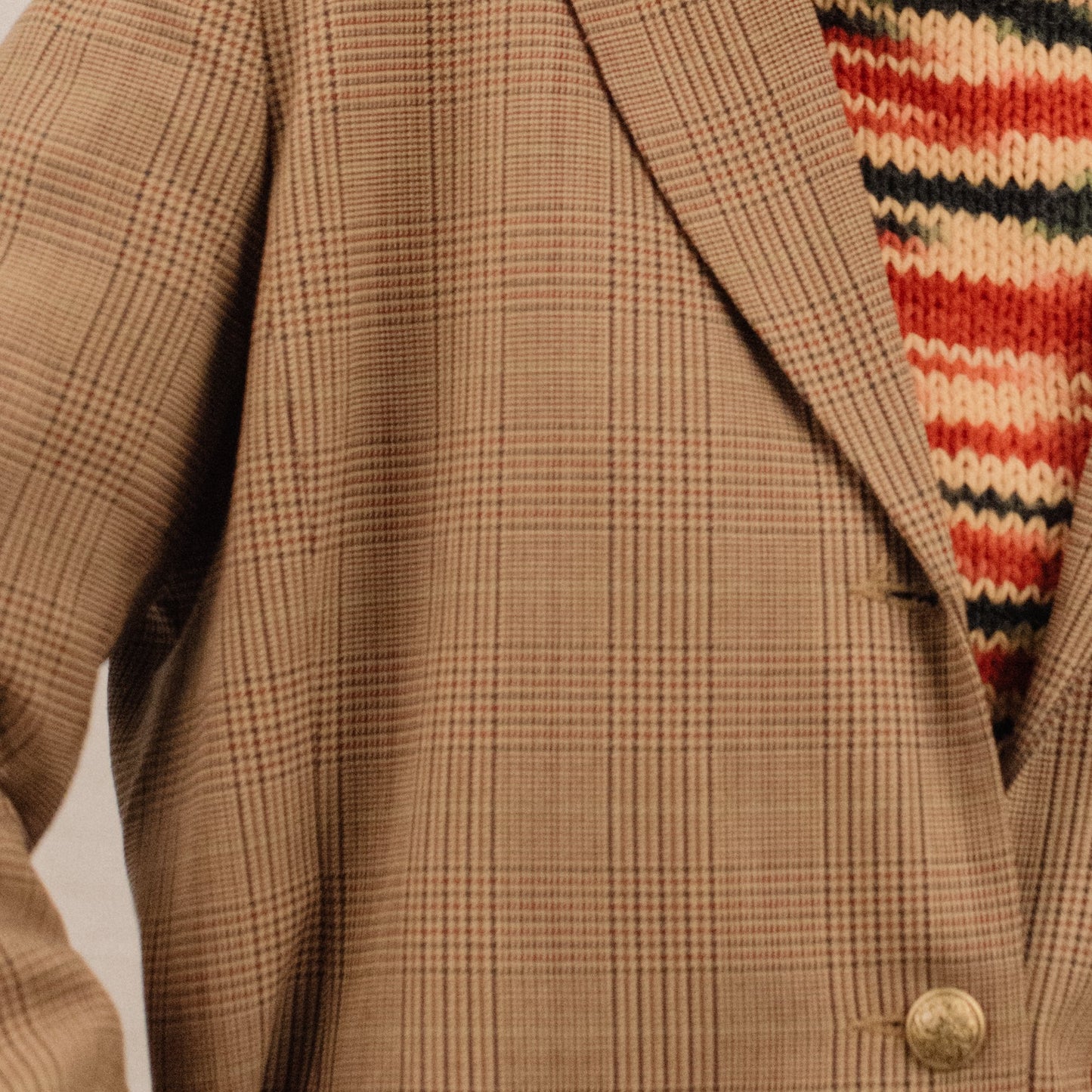 Vintage Gold Tweed Oversized Blazer / S/M - Closed Caption