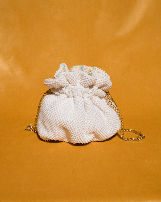 Vintage Reversible Beaded Bucket Bag