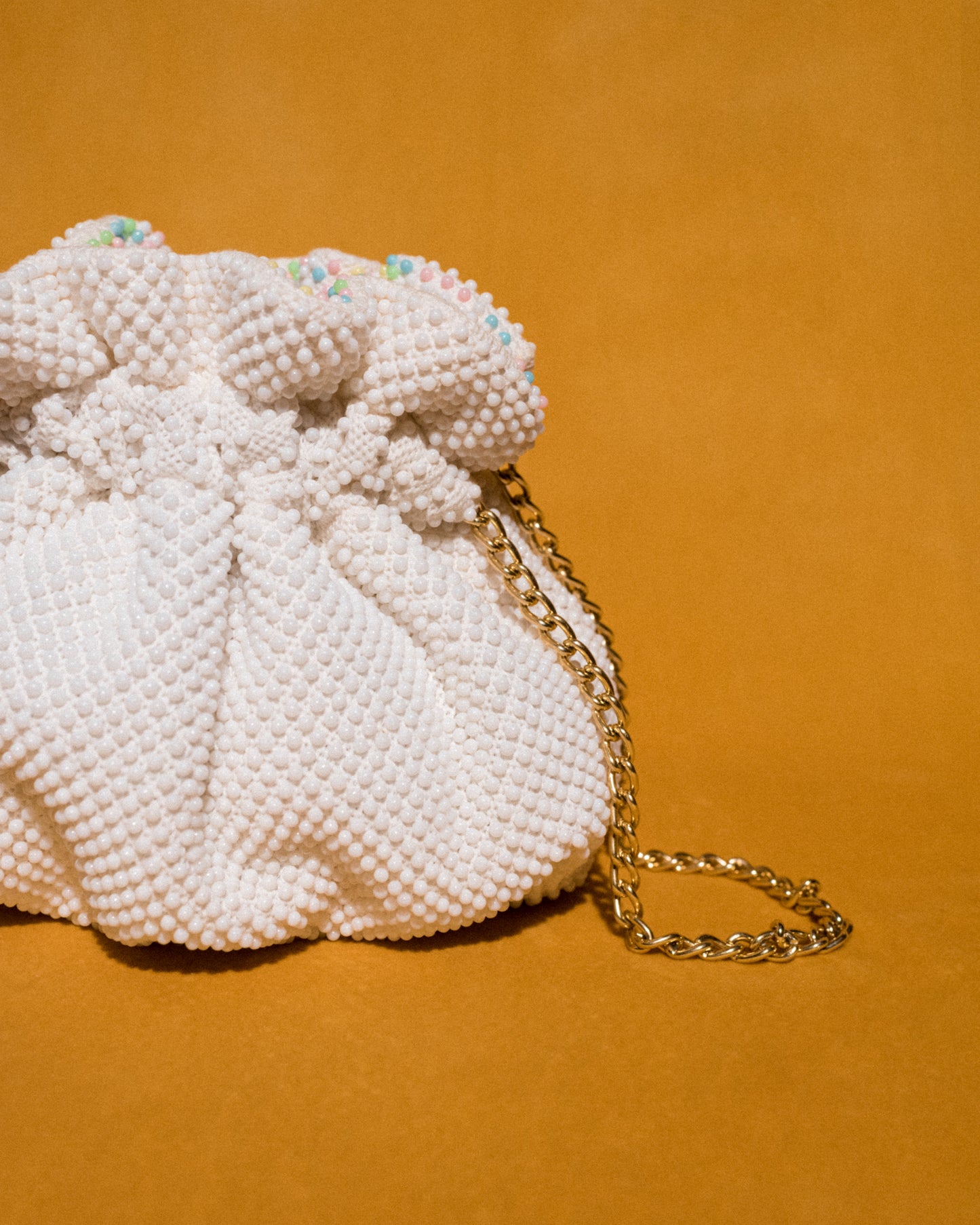 Vintage Reversible Beaded Bucket Bag