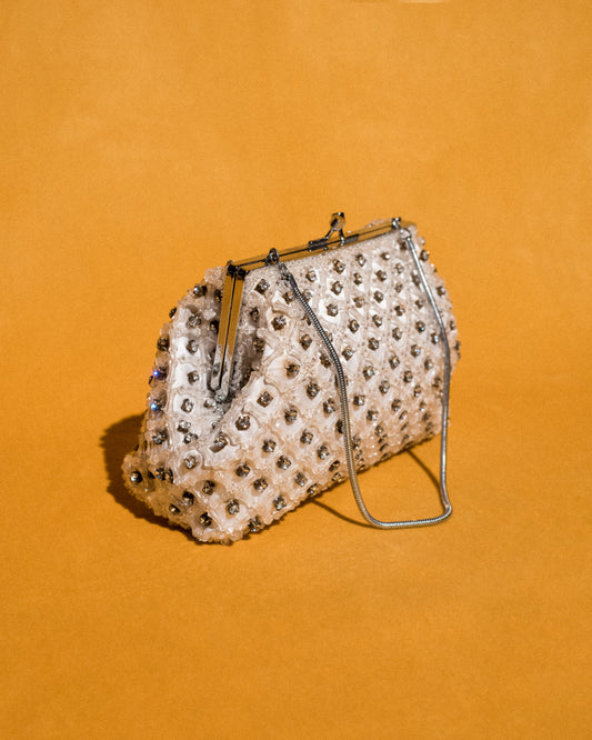 Vintage Beaded Clutch Bag