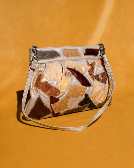 Vintage Leather Patchwork Bag