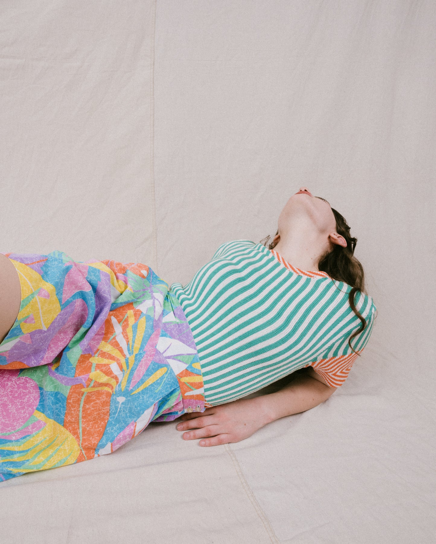 Vintage Striped Knit Top (M)
