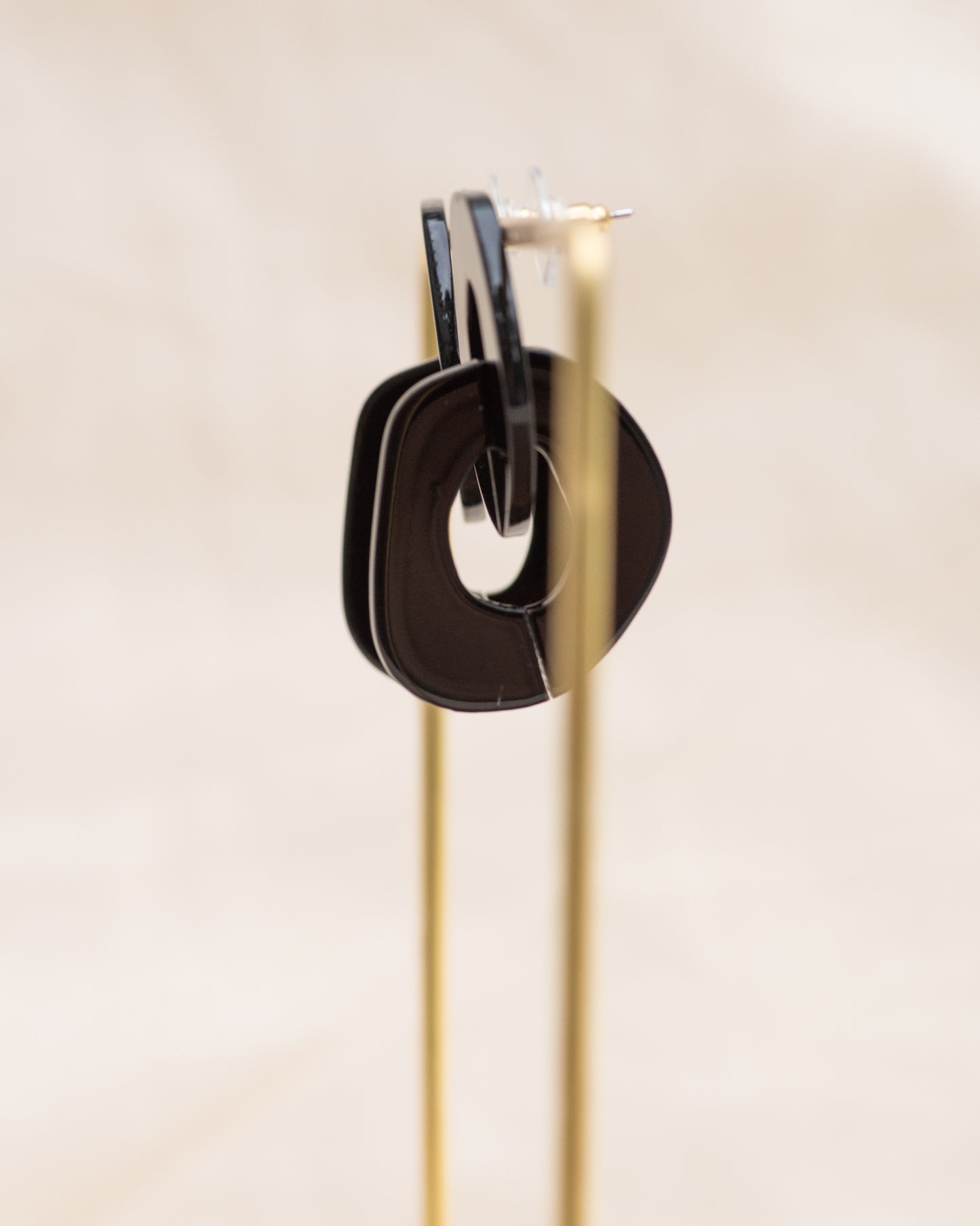 Black Geometric Earrings
