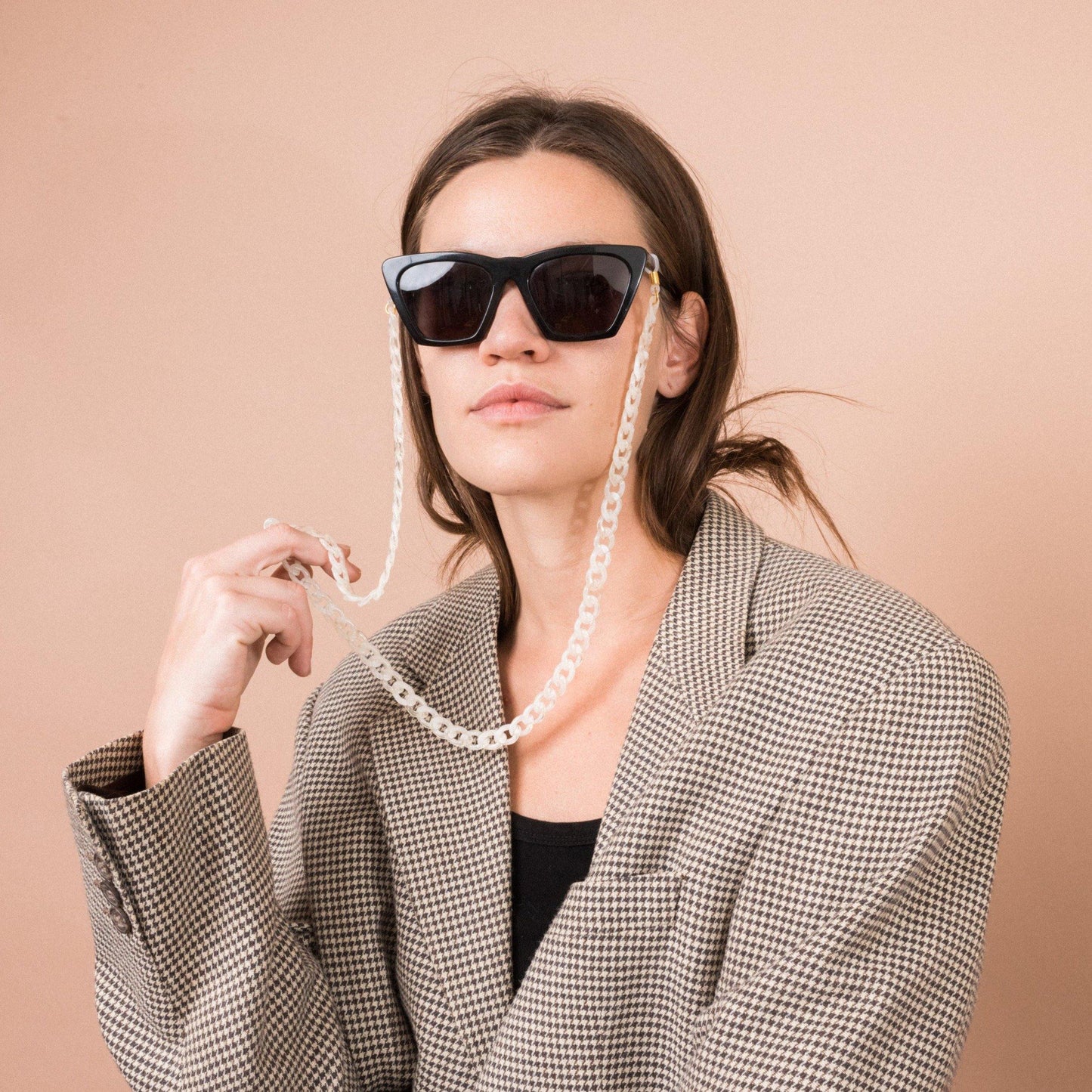 Chunky Vanilla (Sun) Glasses Chain - Closed Caption | Shop Vintage + Handmade. Always Sustainable. Never Wasteful.