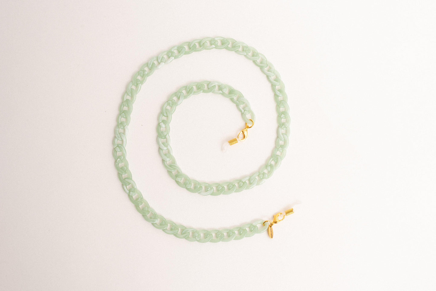 Chunky Mint (Sun) Glasses Chain - Closed Caption | Shop Vintage + Handmade. Always Sustainable. Never Wasteful.