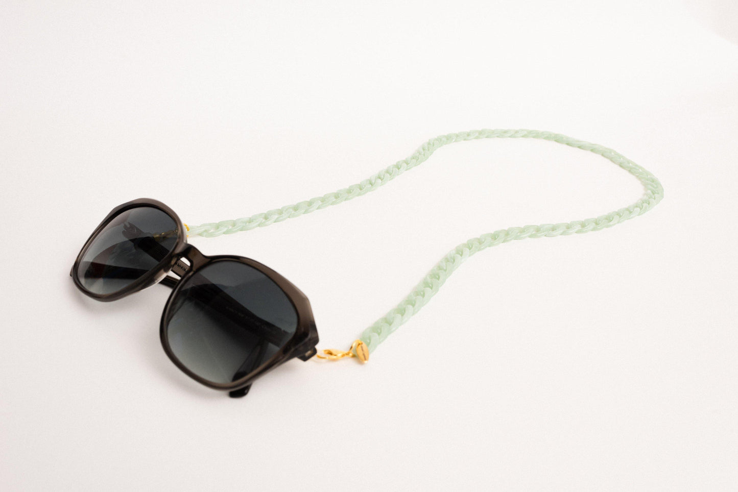 Chunky Mint (Sun) Glasses Chain - Closed Caption | Shop Vintage + Handmade. Always Sustainable. Never Wasteful.