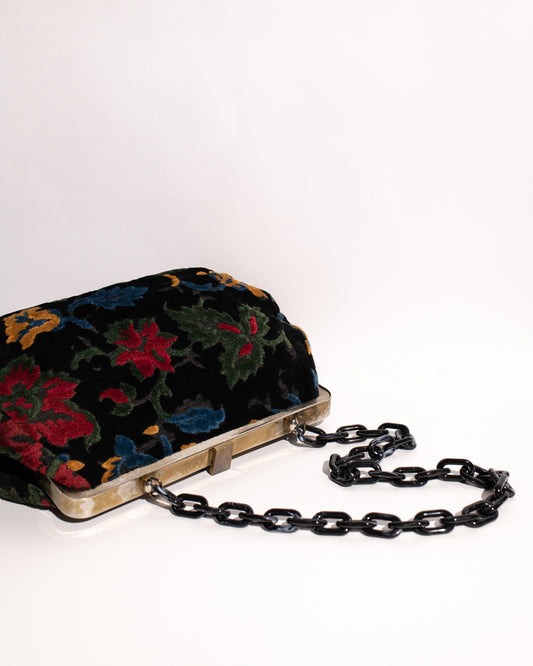 Vintage 1940 Tapestry Hand Bag