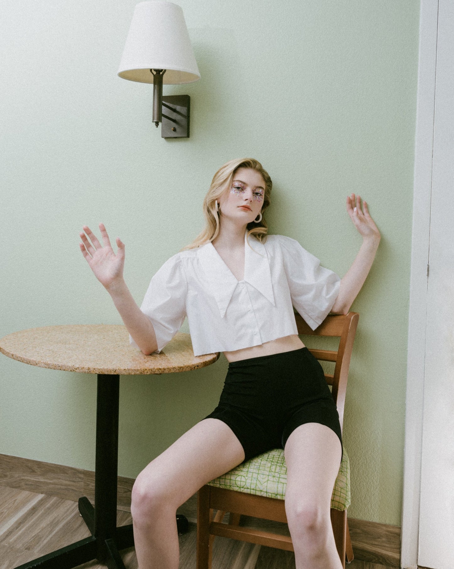 Jean Blouse in Alabaster