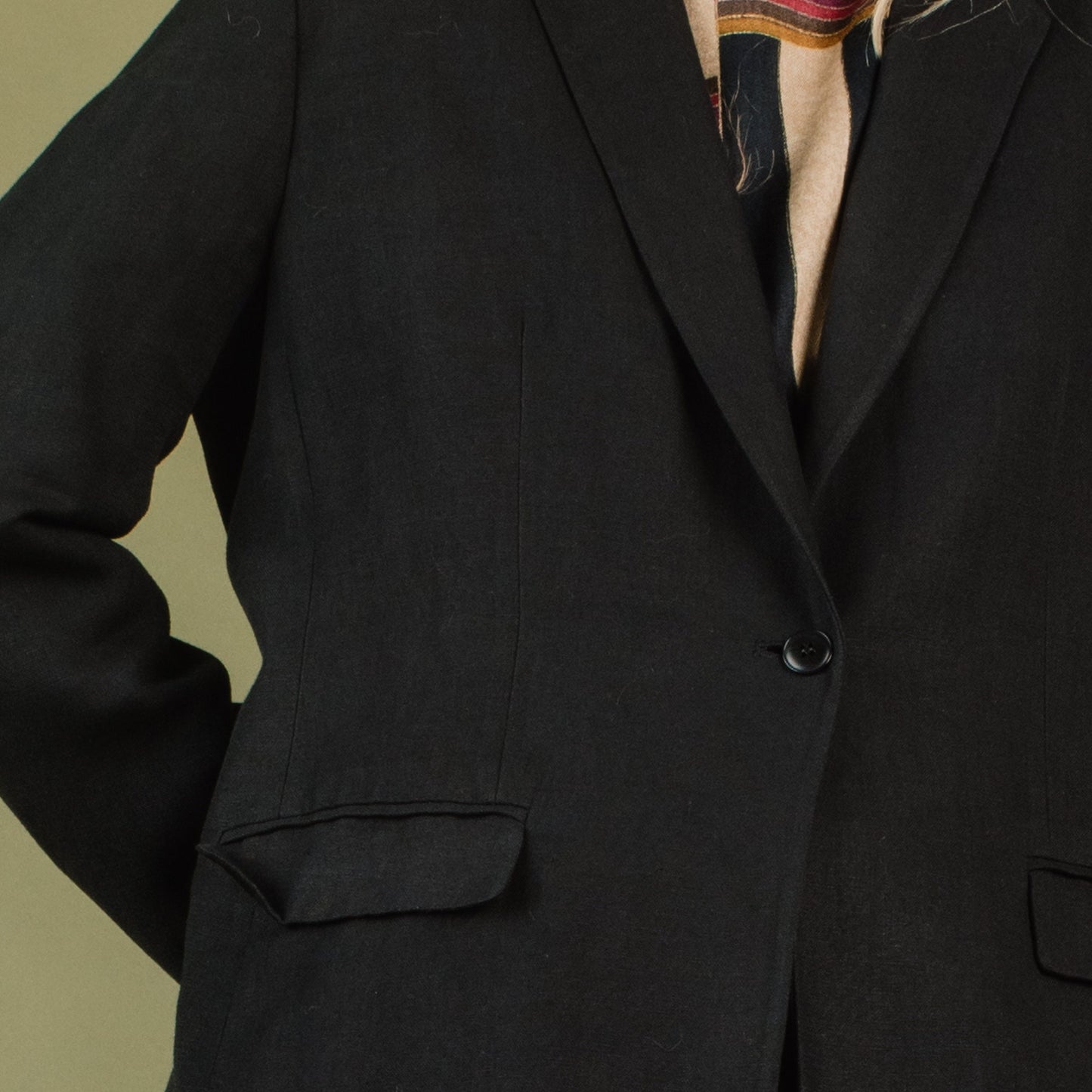 Vintage Black Oversized Blazer / S