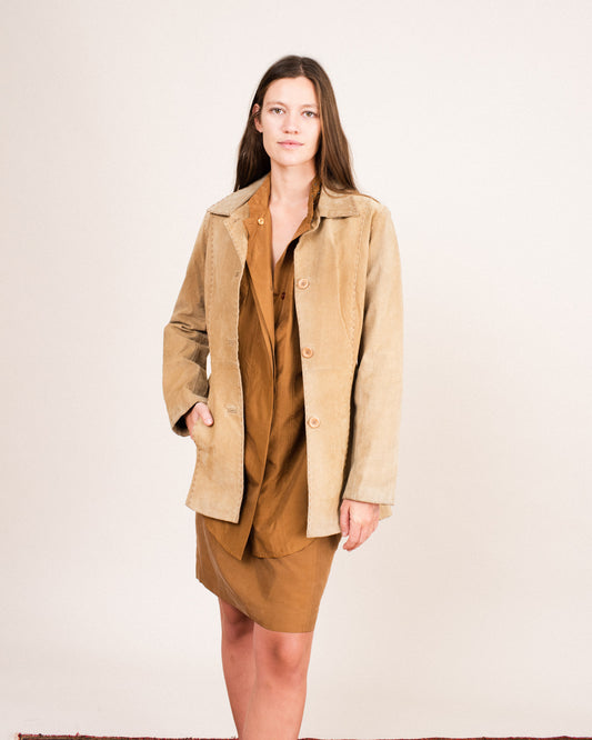 Vintage BB DAKOTA Pret A Porter Suede Patchwork Jacket / S