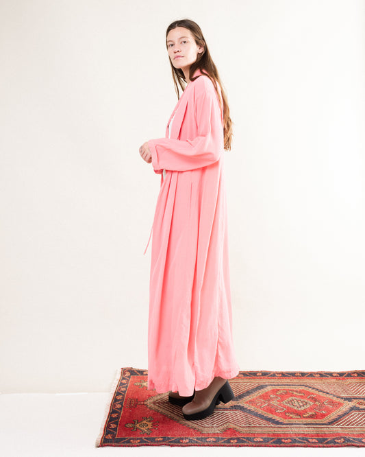 Vintage LA PERLA Chiffon Coral Duster / S