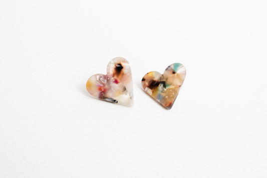 Dainty Heart Earrings - Closed Caption | Shop Vintage + Handmade. Always Sustainable. Never Wasteful.