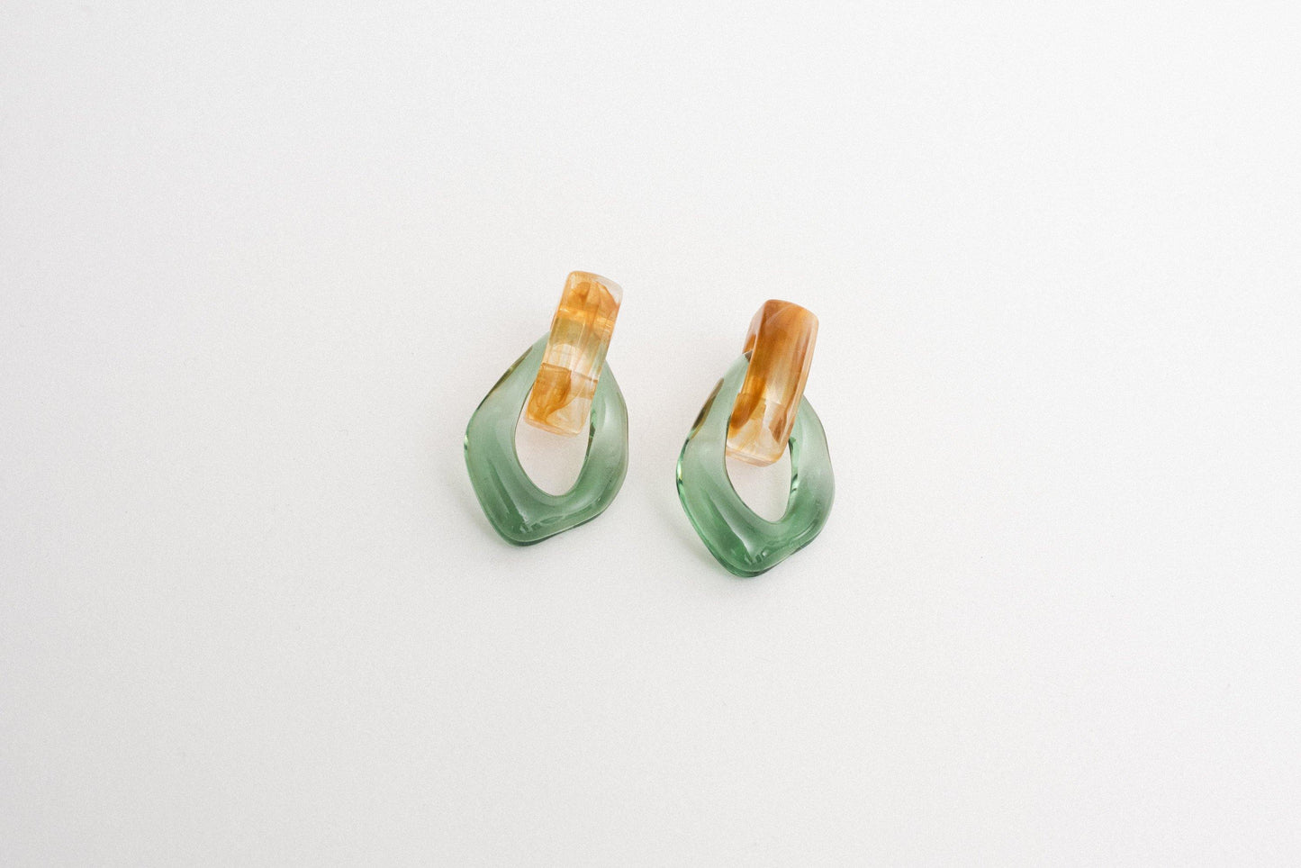 Pastel Geometric Dangle Earrings - Closed Caption | Shop Vintage + Handmade. Always Sustainable. Never Wasteful.