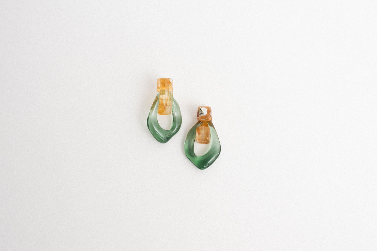 Pastel Geometric Dangle Earrings - Closed Caption | Shop Vintage + Handmade. Always Sustainable. Never Wasteful.