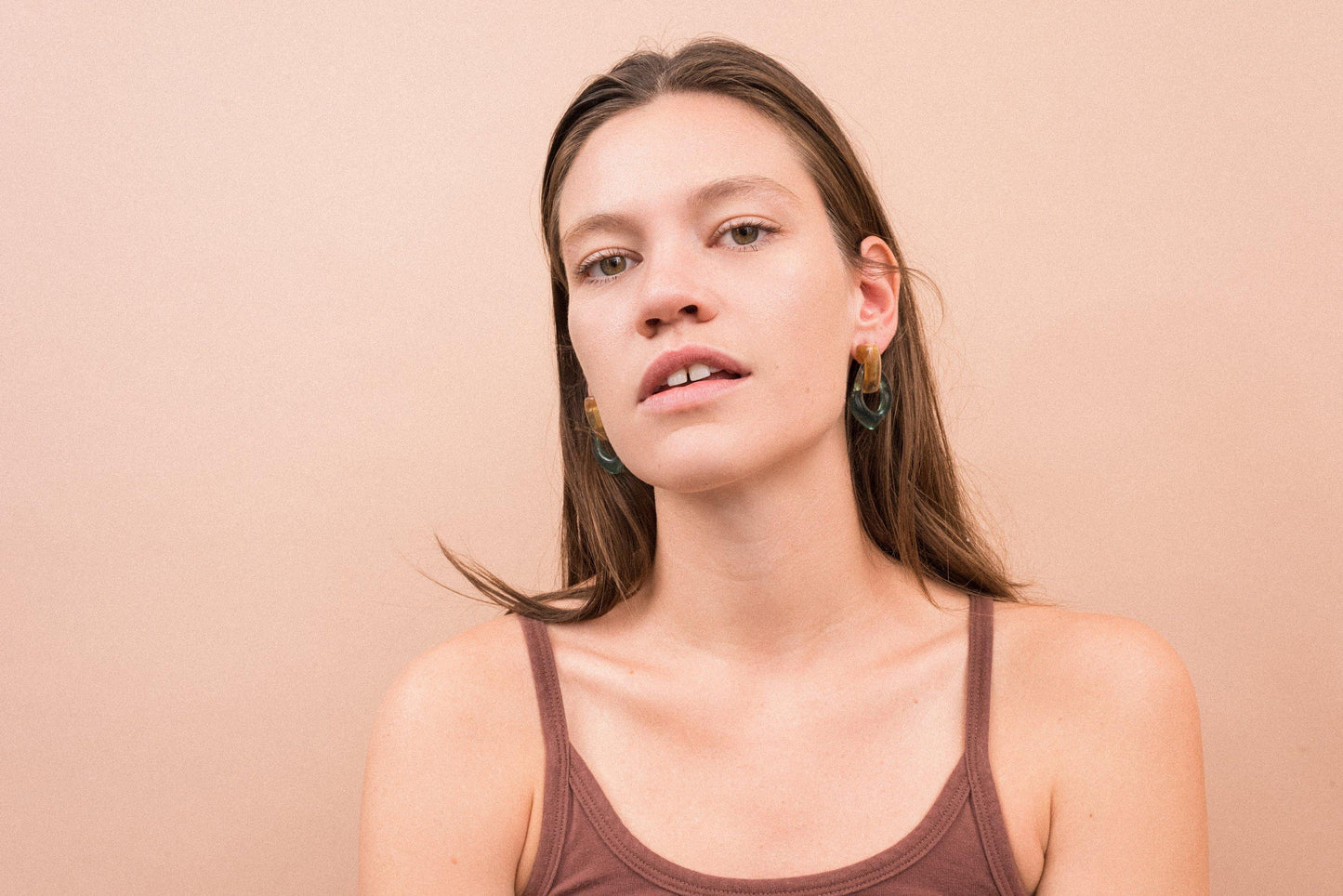 Pastel Geometric Dangle Earrings - Closed Caption | Shop Vintage + Handmade. Always Sustainable. Never Wasteful.