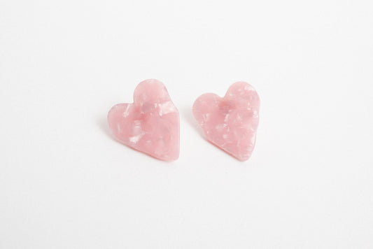 Strawberry Cream Heart Earrings - Closed Caption | Shop Vintage + Handmade. Always Sustainable. Never Wasteful.