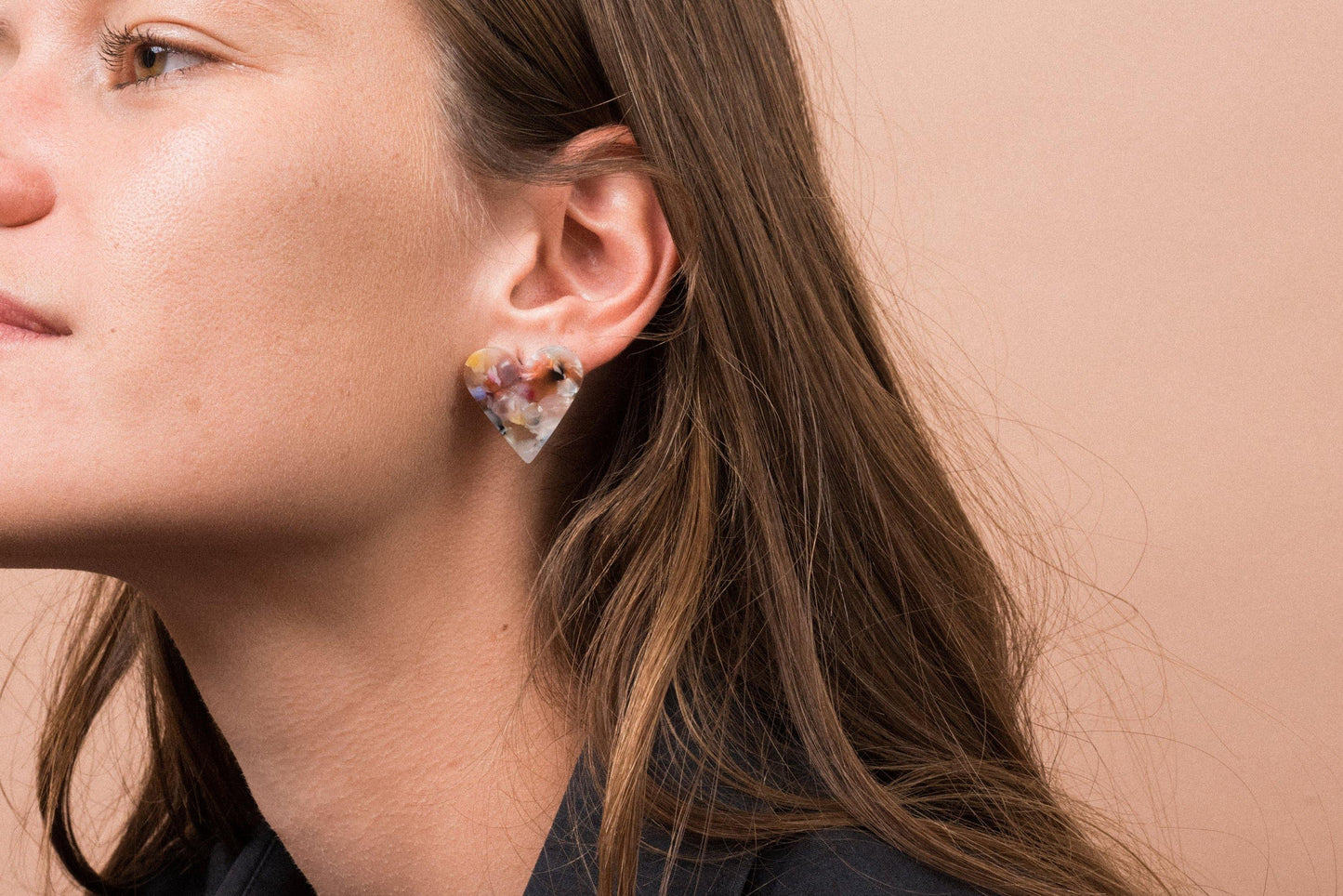 Dainty Heart Earrings - Closed Caption | Shop Vintage + Handmade. Always Sustainable. Never Wasteful.