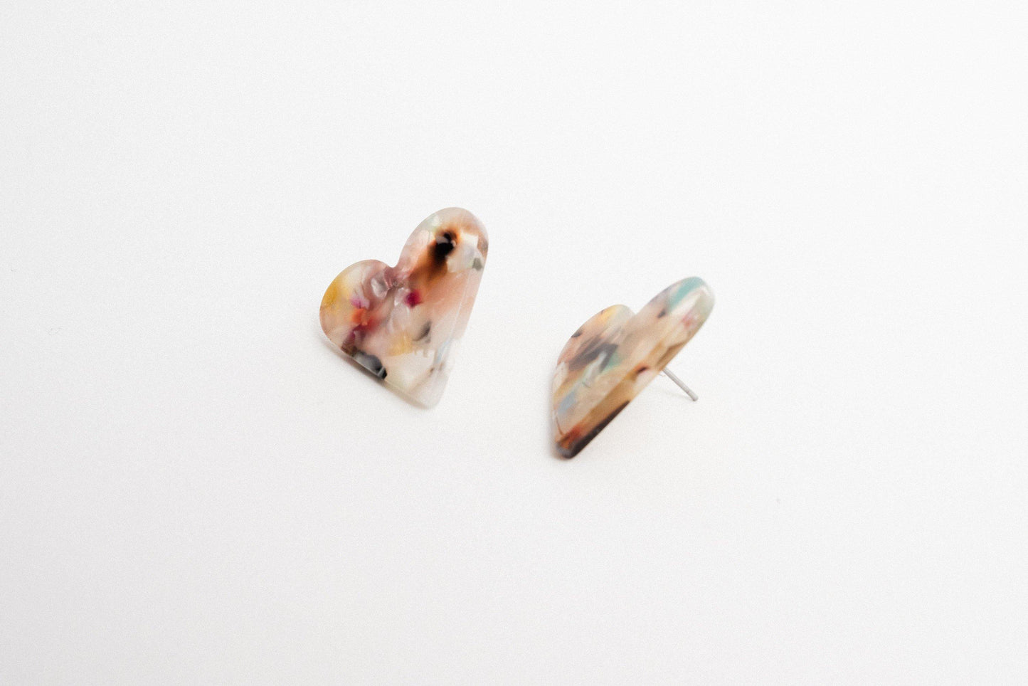 Dainty Heart Earrings - Closed Caption | Shop Vintage + Handmade. Always Sustainable. Never Wasteful.