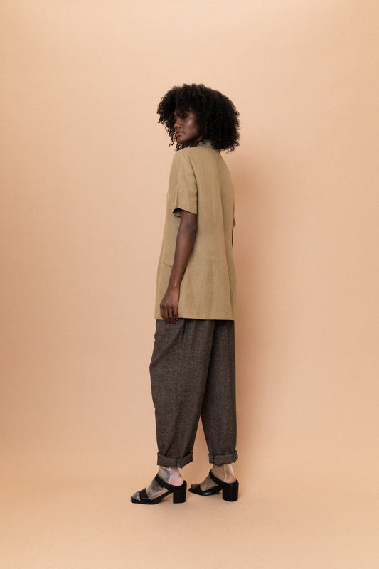 Vintage Clay Long Blouse (S/M)