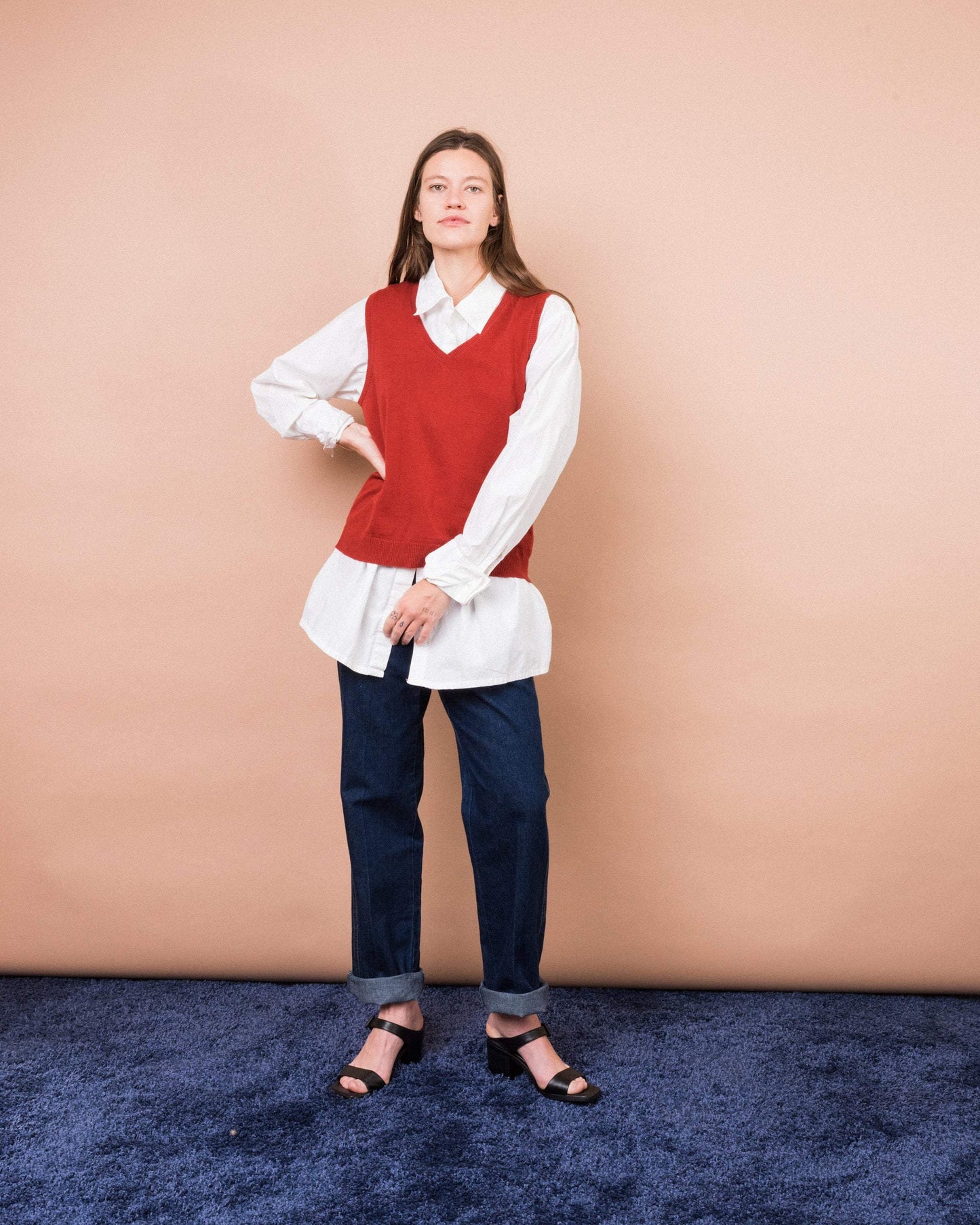 Vintage Knit Sweater Vest (S)
