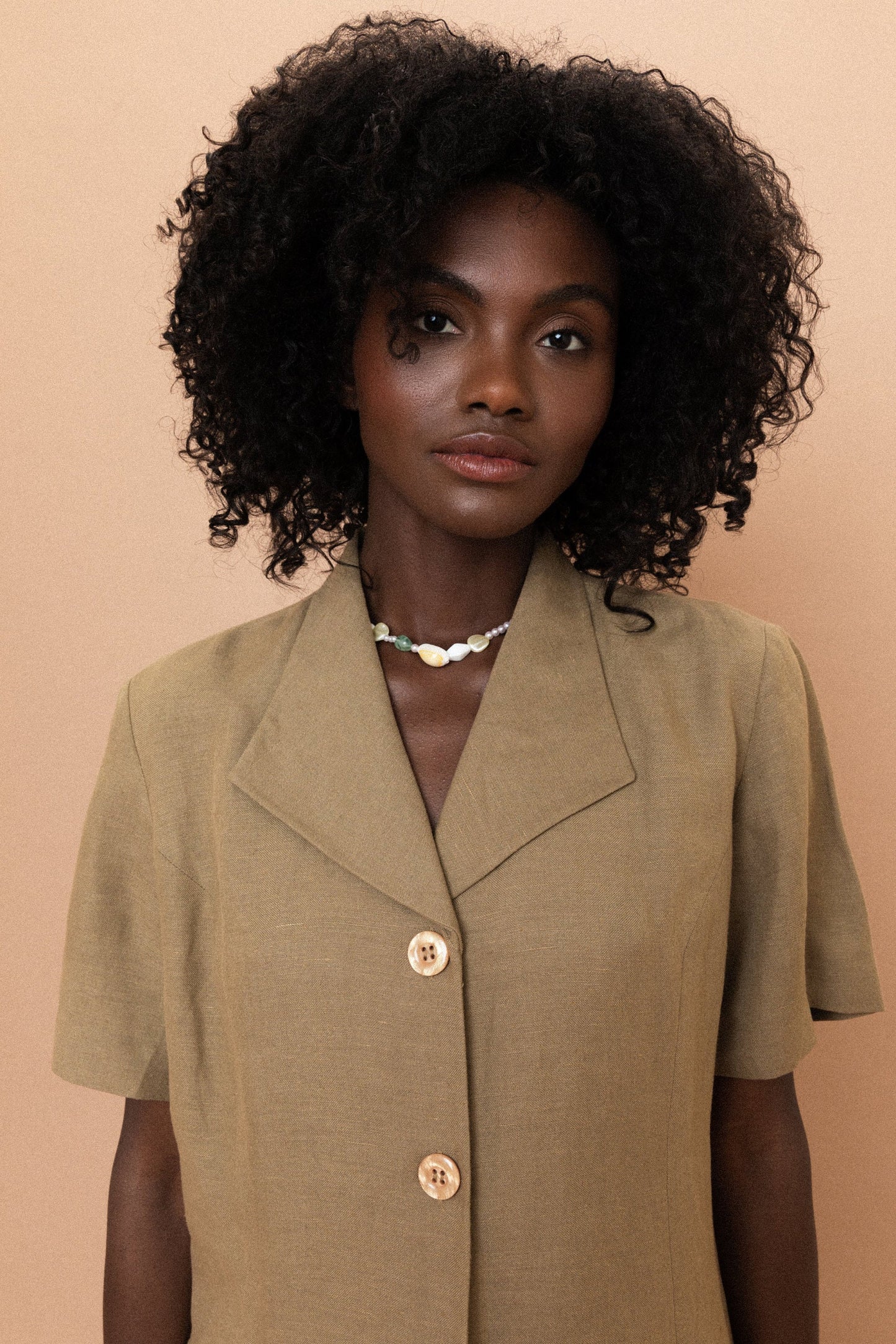 Vintage Clay Long Blouse (S/M)