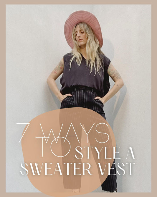 7 Ways To Style A Sweater Vest by Closed Caption