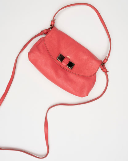 2000s CHLOE Lily Coral Leather Two-Way Bag