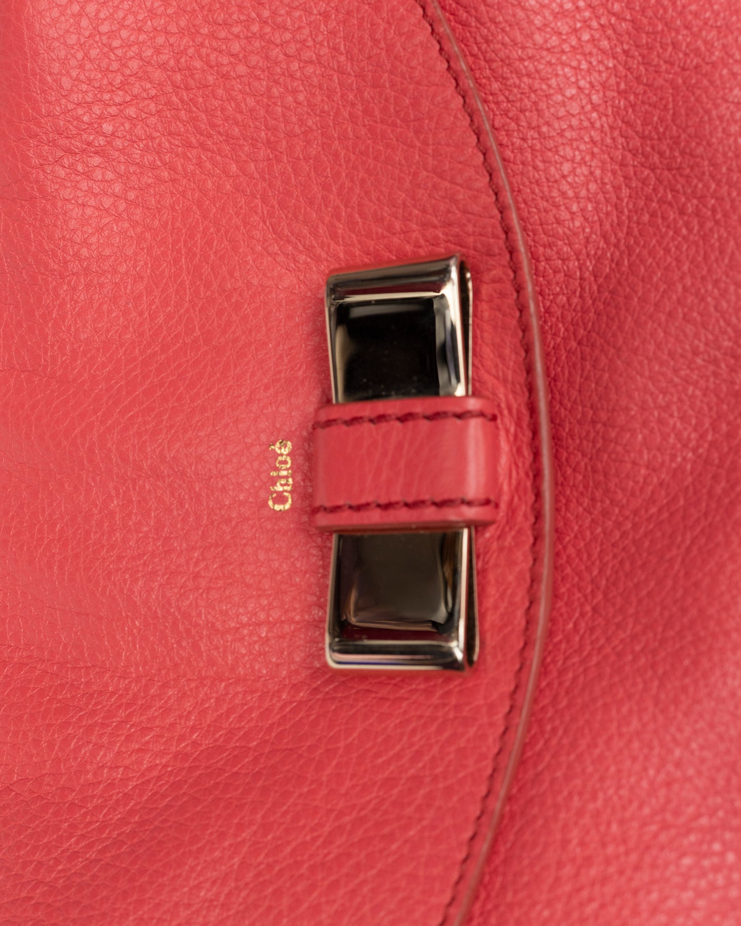2000s CHLOE Lily Coral Leather Two-Way Bag