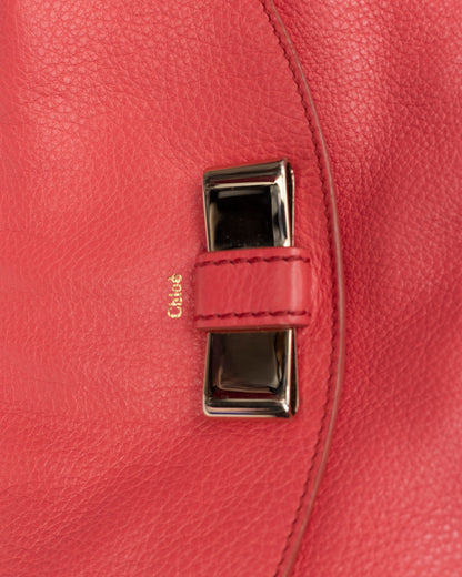 2000s CHLOE Lily Coral Leather Two-Way Bag