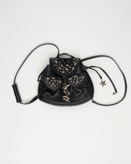 2000s JIMMY CHOO Black Small Suki Mini Backpack