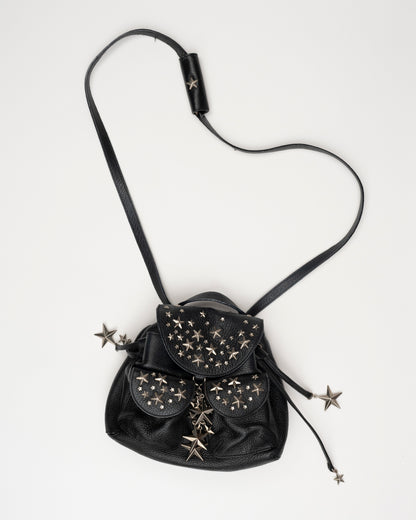 2000s JIMMY CHOO Black Small Suki Mini Backpack