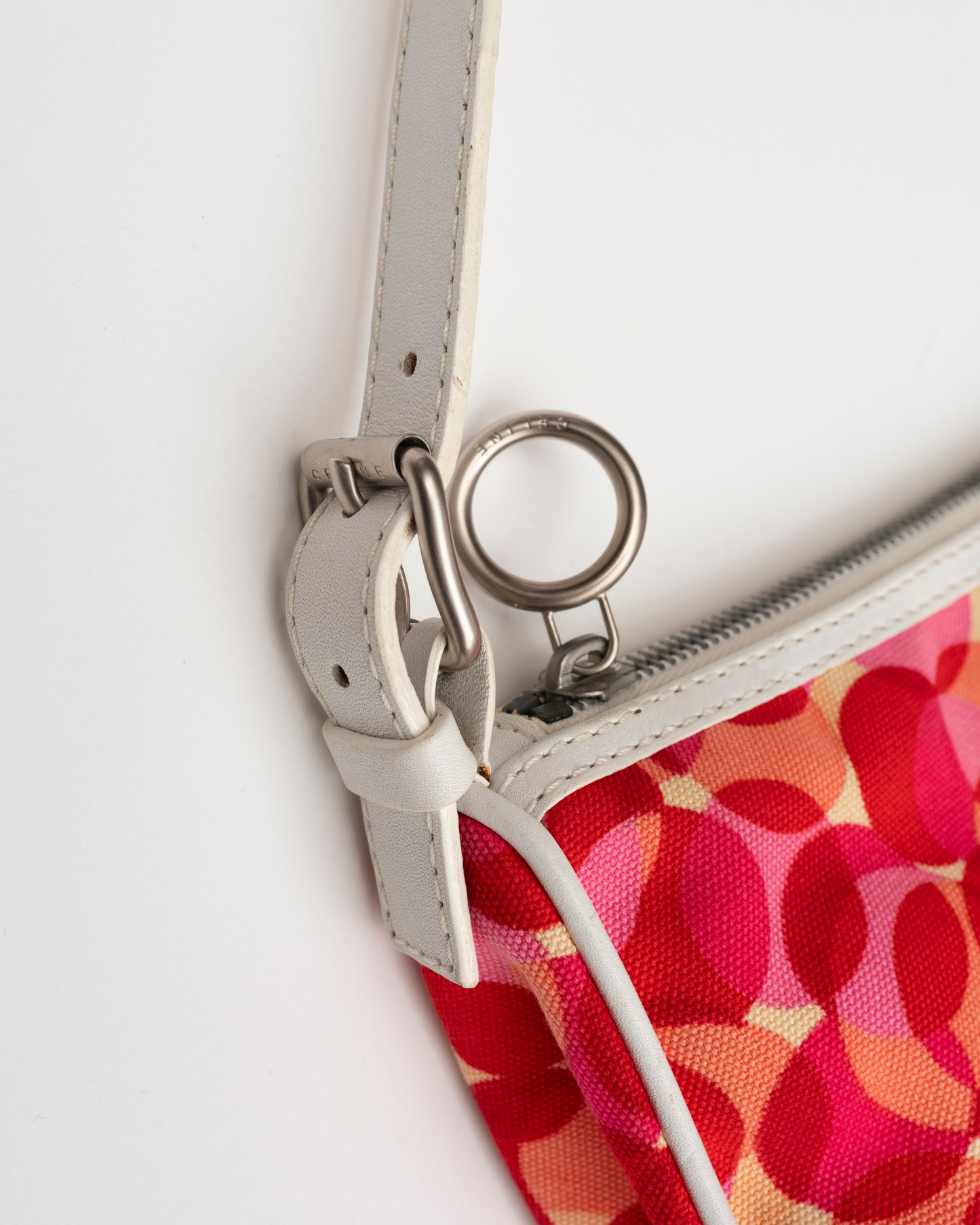 2000s CELINE Pink Abstract Shoulder Bag