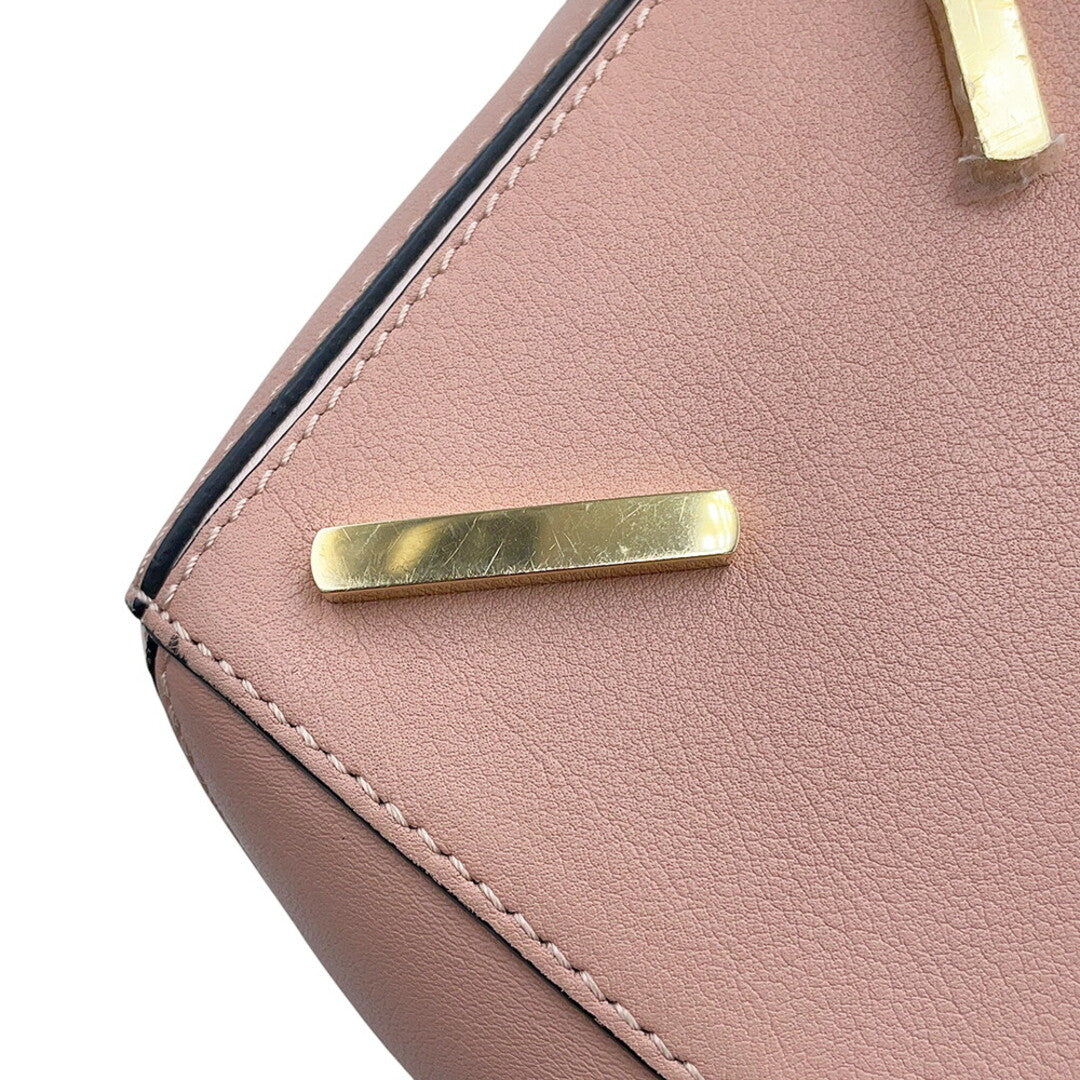 LOEWE Blush Suede Puzzle Bag