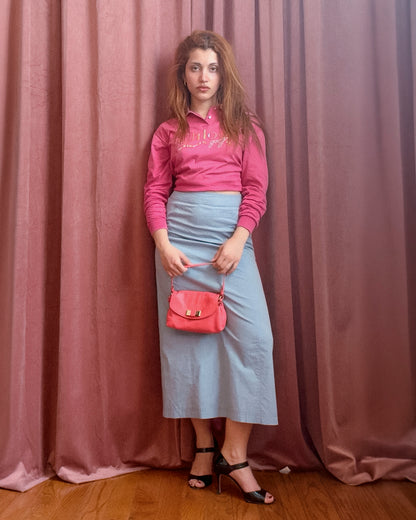90s CHLOE GOLF Pink Logo Shirt (S-L)