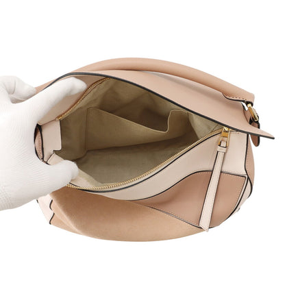LOEWE Blush Suede Puzzle Bag