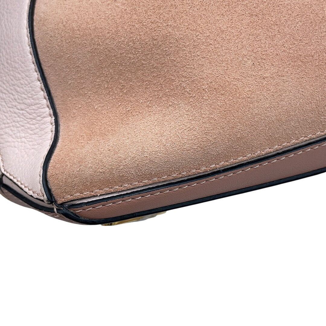 LOEWE Blush Suede Puzzle Bag